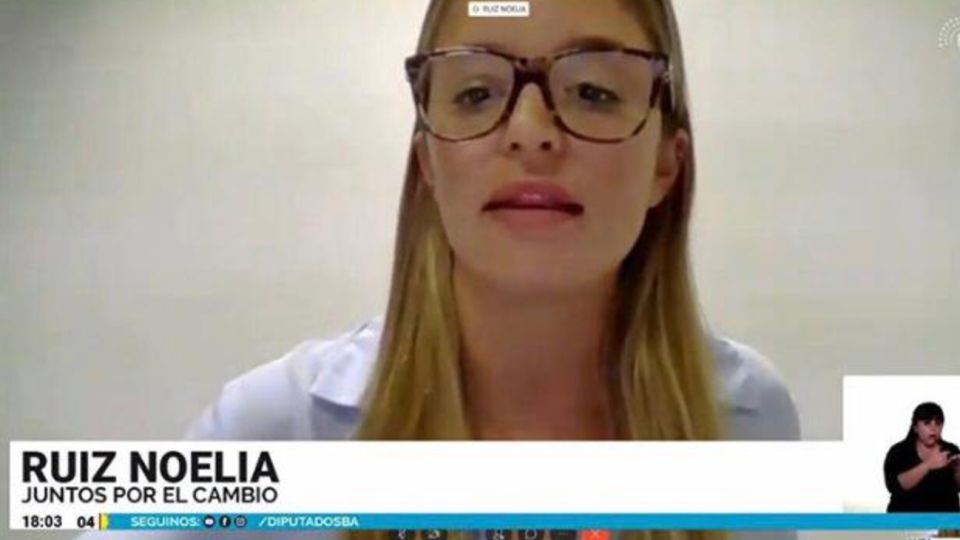 Noelia Ruiz, diputada provincia por Juntos por el Cambio.