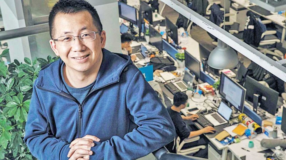 Beijing. Yiming en la sede de su conglomerado ByteDance que durante mayo alcanzó una valuación de cien mil millones de dólares.