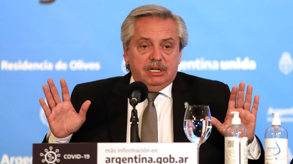 Alberto Fernández, en el anuncio de la extensión de la cuarentena hasta el 7 de junio.