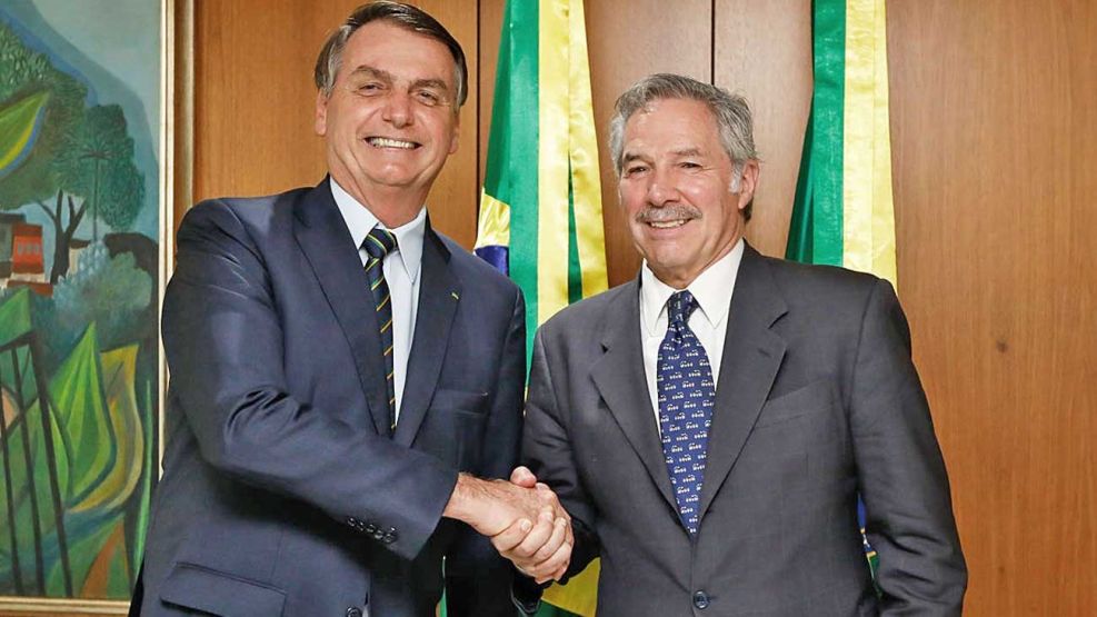 Archivo. Bolsonaro recibió en febrero a Felipe Solá.