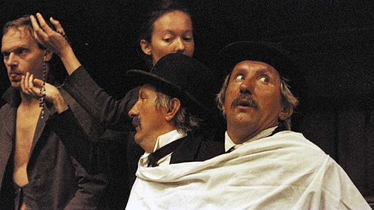Leyenda. La obra “La hija del aire”, con Pompeyo Audivert y Blanca Portillo, es tan solo una de las decenas de performances que resuenan en el famoso teatro.
