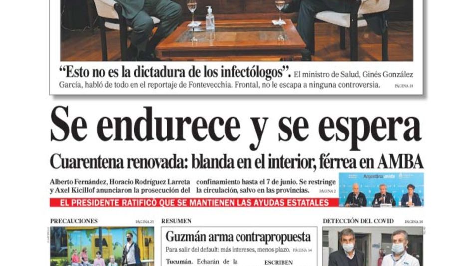 tapa domingo 24 de mayo de 2020