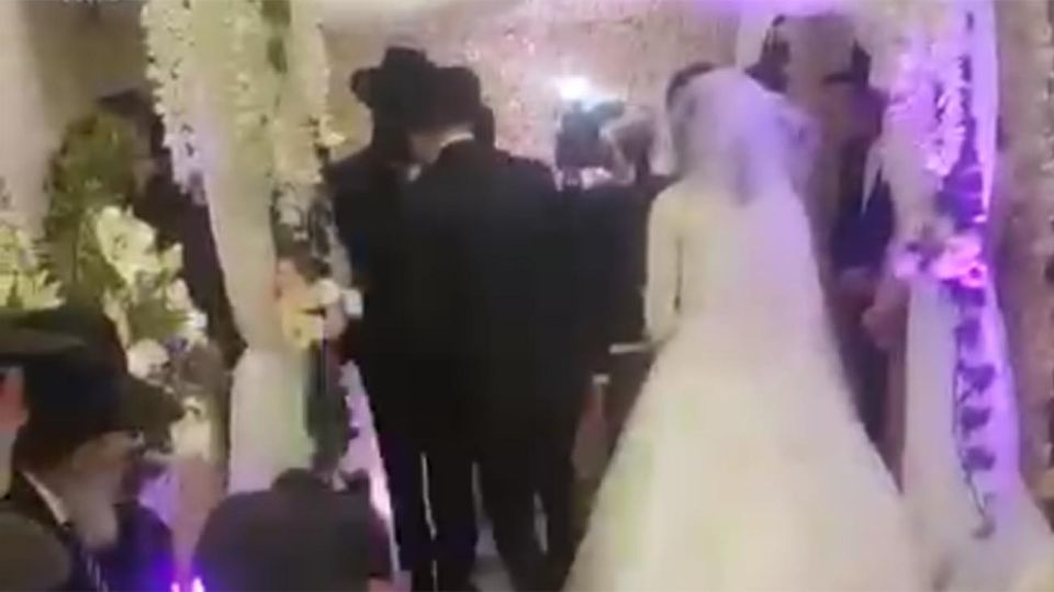 casamiento judío se llevó a cabo durante la cuarentena