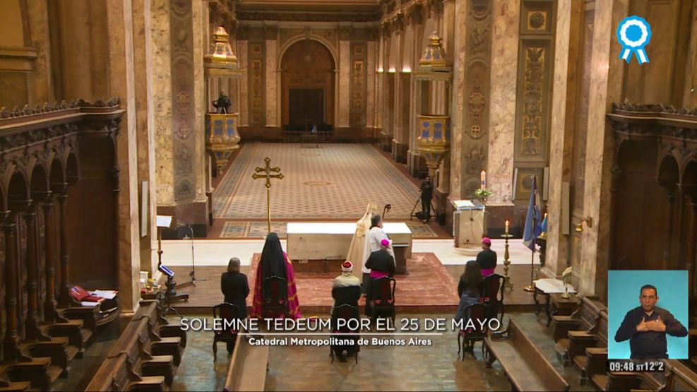 Inusual Tedeum en la Catedral Metropolitana.