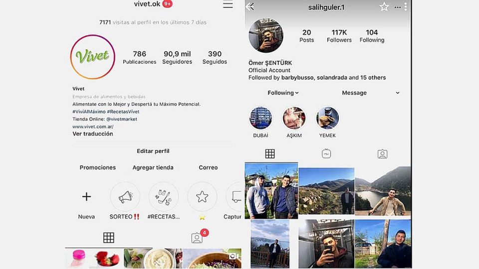 Robo y comercialización de cuentas de Instagram