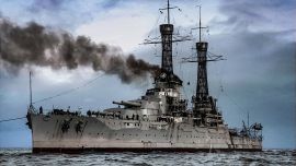 El USS Nevada fue encontrado por drones submarinos a 120 kilómetros de Pearl Parbor y 4.690 m de profundidad.