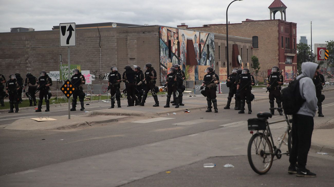 protestas en Minneapolis por la muerte de Ge0rge Floyd