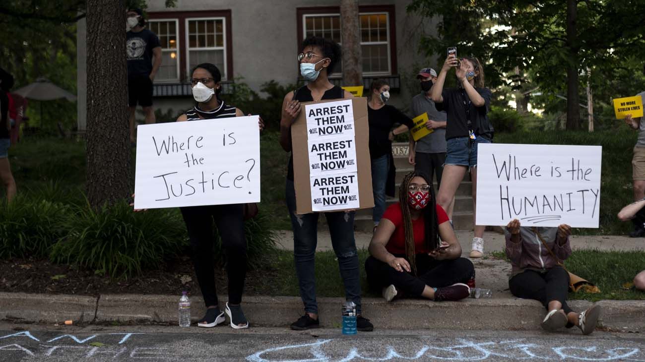 protestas en Minneapolis por la muerte de Ge0rge Floyd