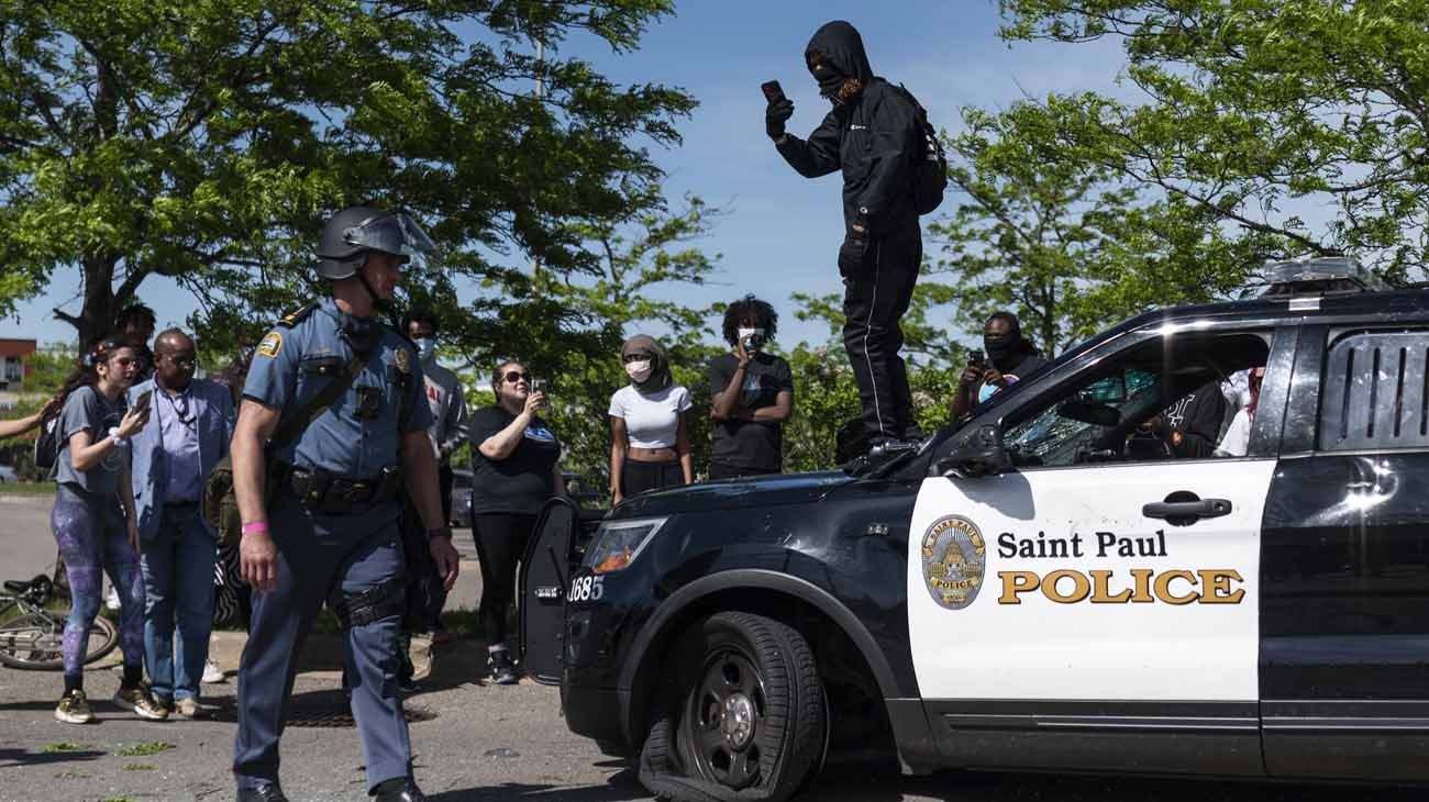 protestas en Minneapolis por la muerte de Ge0rge Floyd