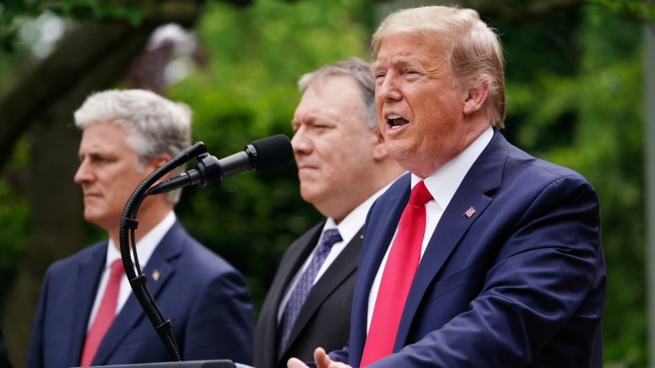 Donald Trump, durante su discurso de este viernes 29 de mayo.