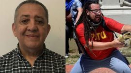 Luis D'Elía y Sebastián Romero