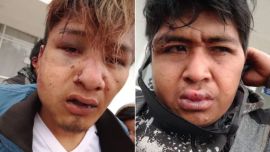 Quom's agredidos violentamente por policías.