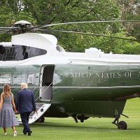 Trump en medio de las protestas