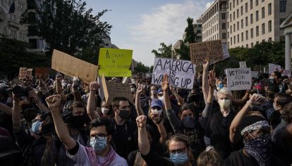 Protesters Demonstrate In D.C. Against Death Of George Floyd By Police Officer In Minneapolis