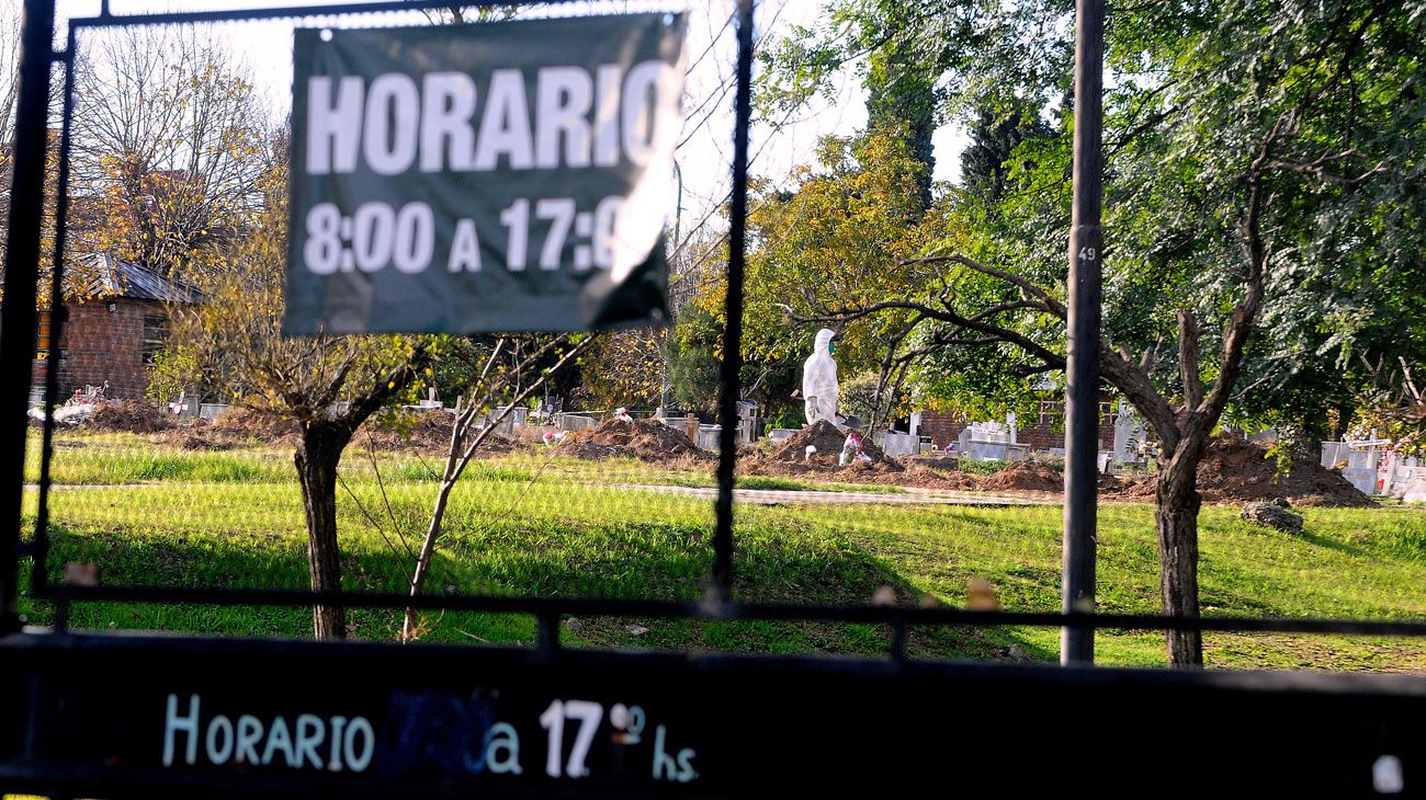 Funcionamiento con restricciones en los cementerios de los barrios porteños de Flores y Chacarita.