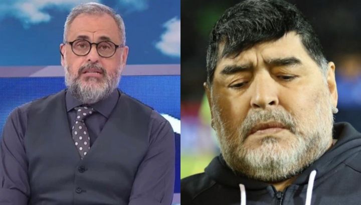 Jorge Rial y Diego Armando Maradona
