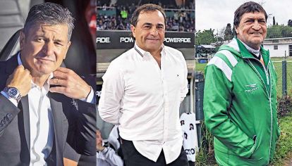 Afuera. Sciacqua, Coleoni y Falcioni. Los tres se quedaron sin equipo durante este receso.