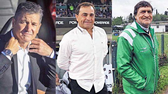 Afuera. Sciacqua, Coleoni y Falcioni. Los tres se quedaron sin equipo durante este receso.