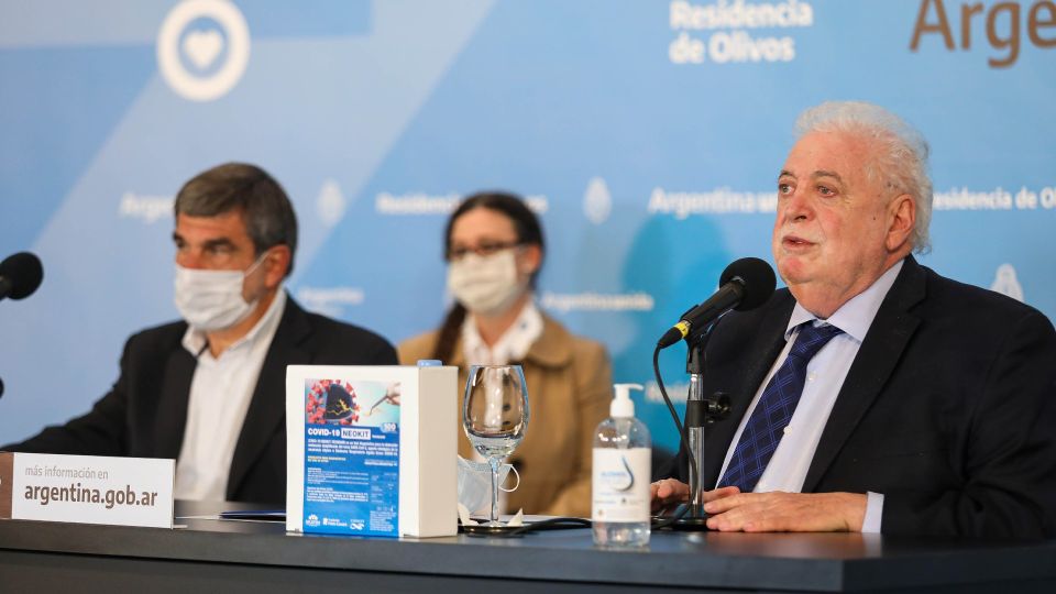 Ginés González García, ministro de Salud.