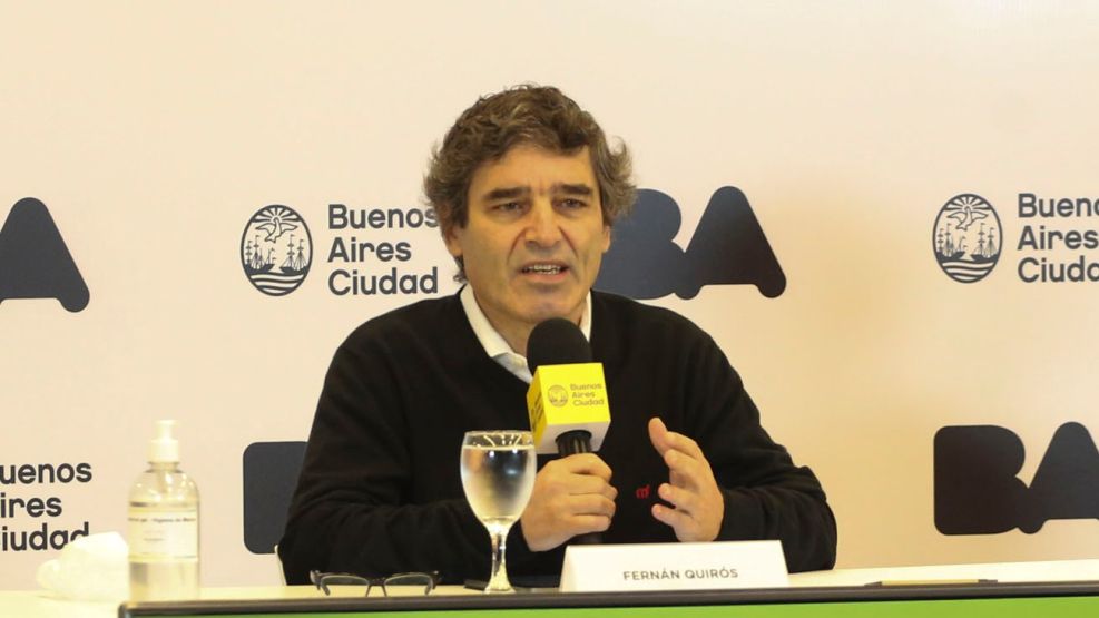 Fernán Quirós, ministro de Salud de la Ciudad de Buenos Aires.