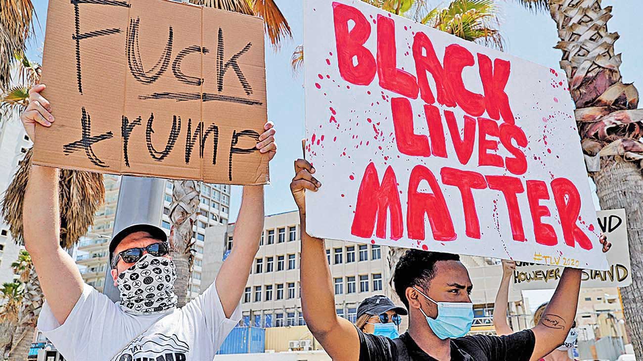 Protestas. Repudian a Donald Trump y a la violencia contra los afroamericanos.