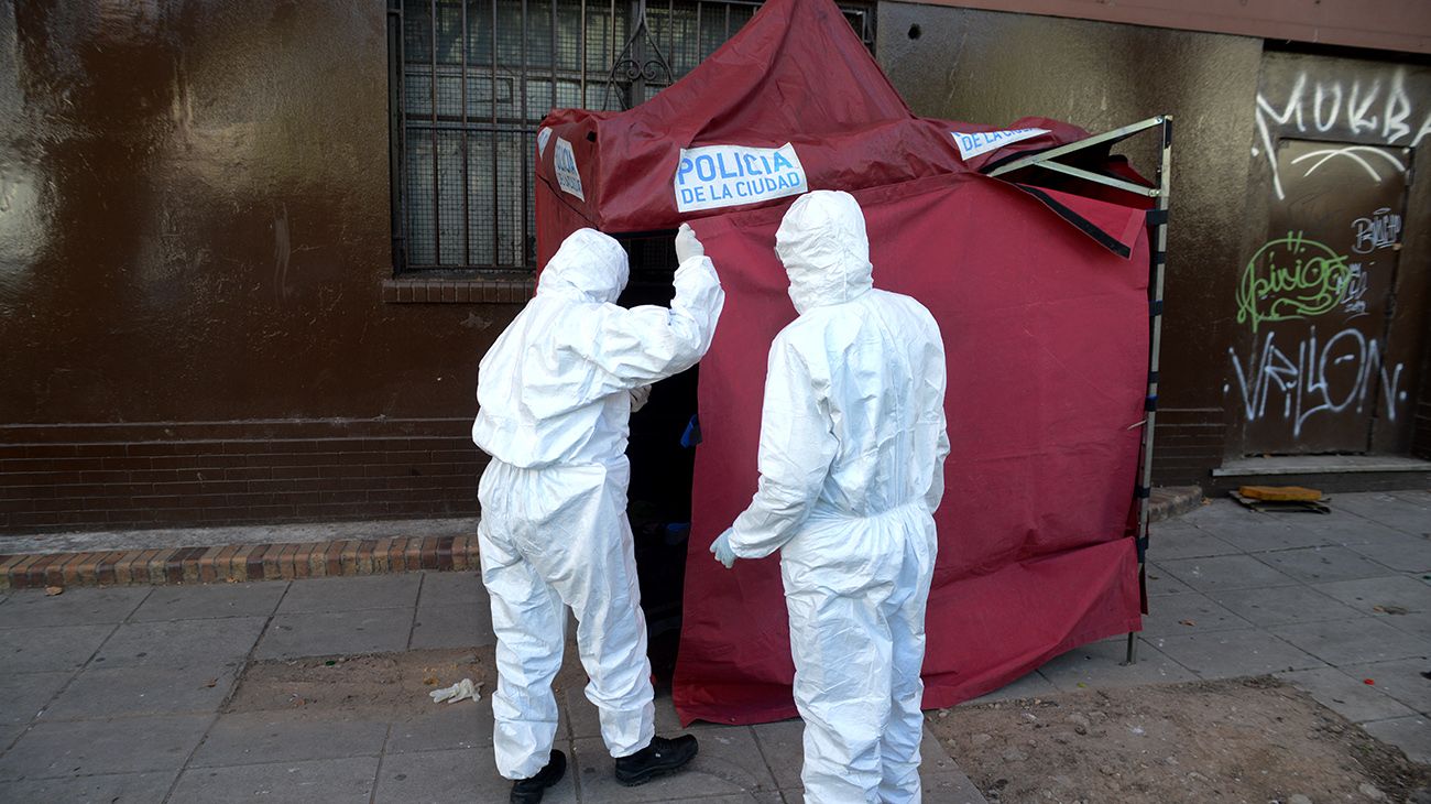 Persona en situación de calle muerta 