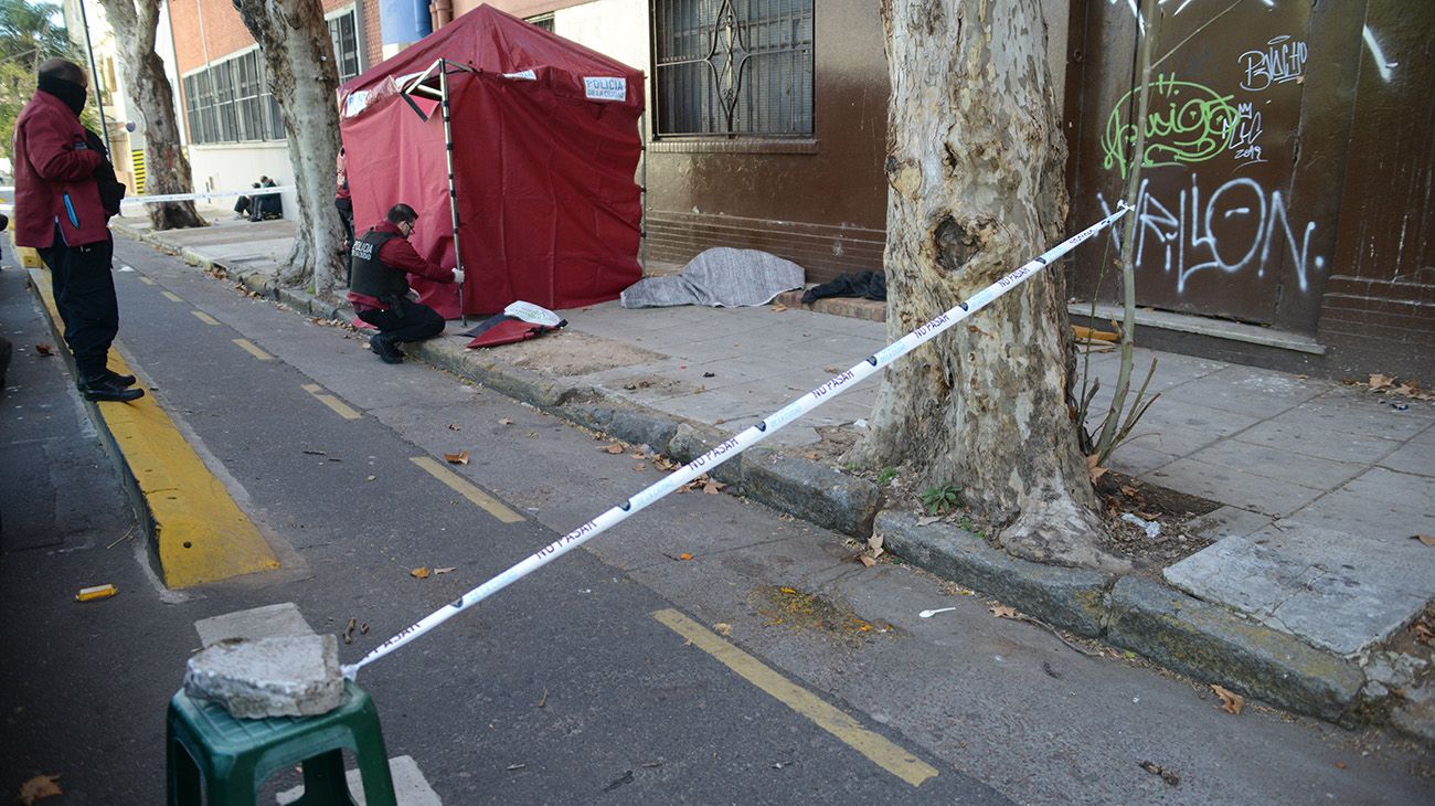 Persona en situación de calle muerta 