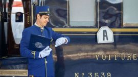 Pasajeros, al tren, pero este no es un tren cualquiera, es el en el Venice Simplon Orient Express.