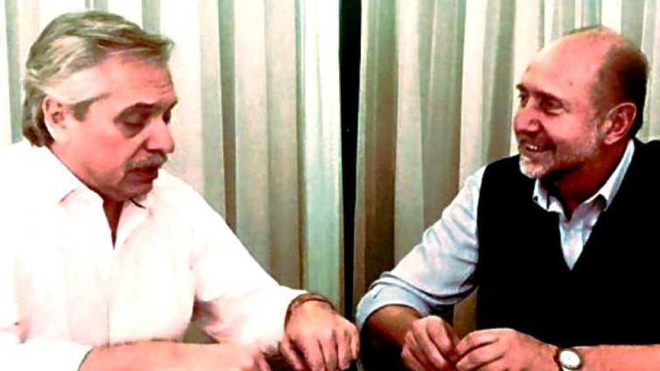 Alberto Fernández y Omar Perotti