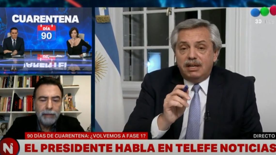 En plena entrevista, Alberto Fernández mandó a Cristina Pérez a