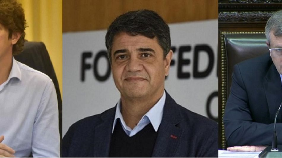 Martín Lousteau, Jorge Macri y Emilió Monzó