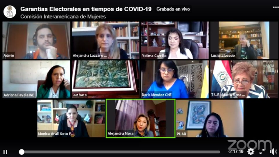 Las participantes coincidieron en la necesidad de buscar garantías electorales.