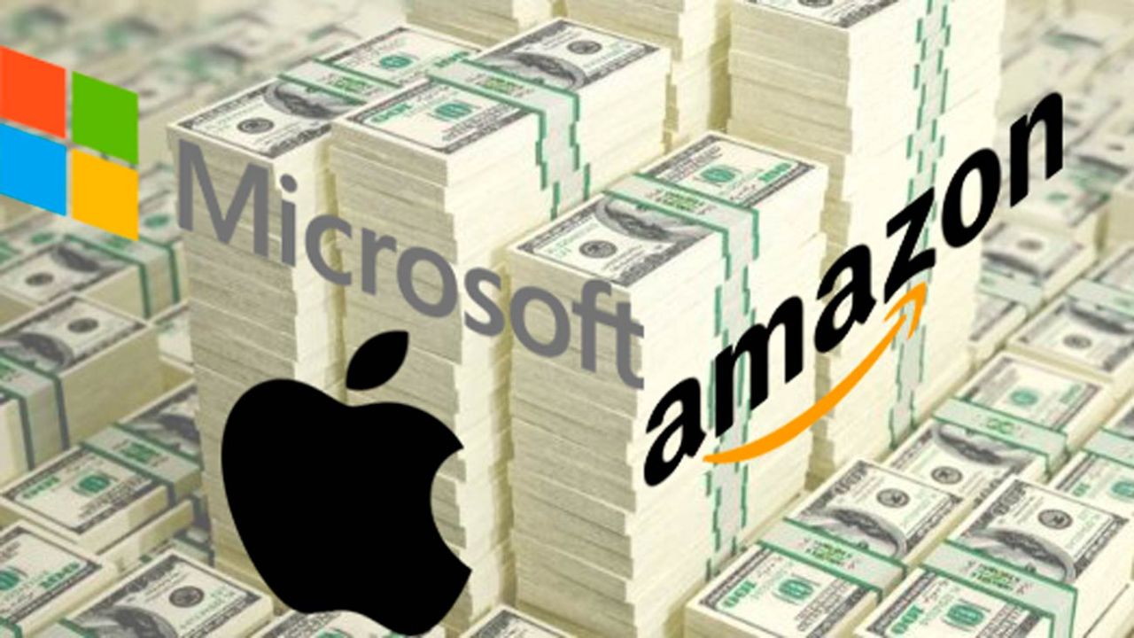Microsoft, Apple y Amazon. | Foto:cedoc