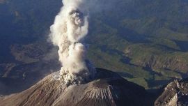 Erupción del volcán Copahue.