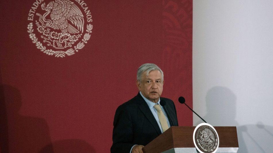 President Lopez Obrador Visits Santa Lucia Airport