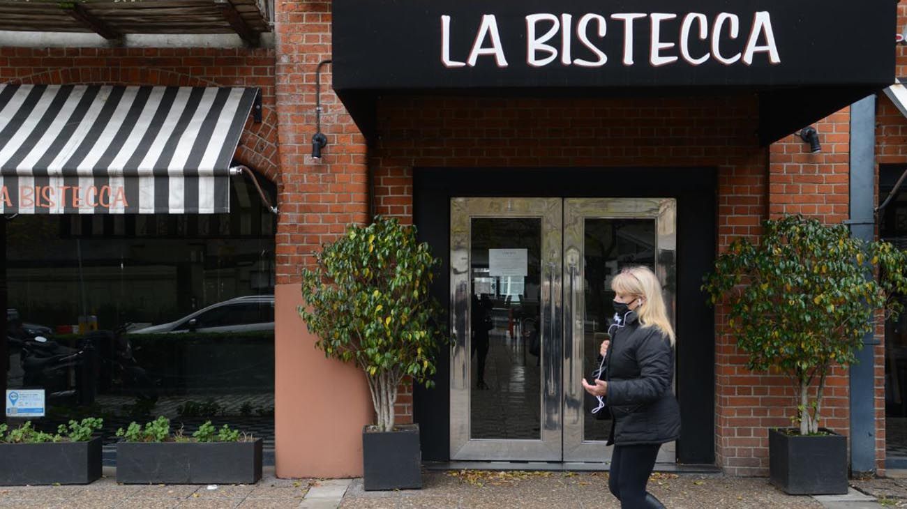 Restos cerrados en Puerto Madero.