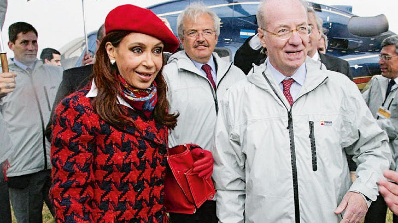 Cristina Kirchner y Paolo Rocca | Foto:Cedoc