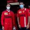 Cómo fue el reencuentro de Vettel y Leclerc