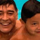 Dieguito Fernando y Diego Maradona 