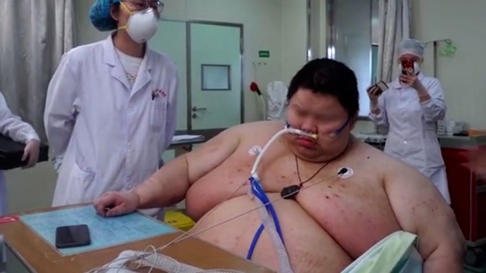 Engordó 100 kilos en la cuarentena y ahora es el más pesado de Wuhan 20200624