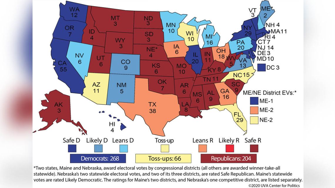 El mapa de Trump y Biden para ganar las elecciones en Estados Unidos ...
