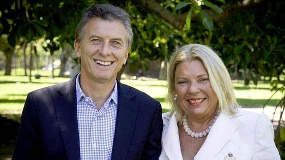 Mauricio Macri y Elisa Carrió