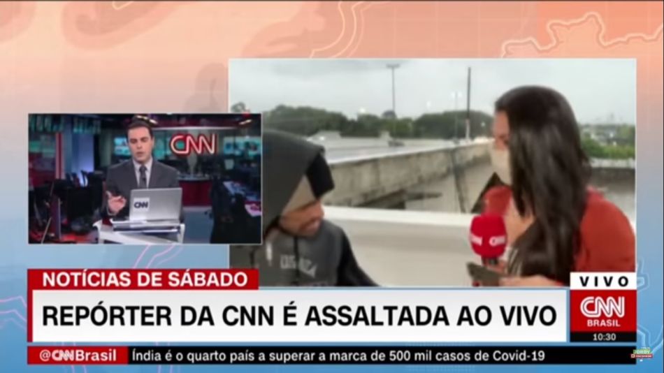 Bruna Macedo, periodista asaltada CNN Brasil