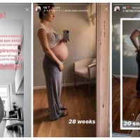 El paso a paso del crecimiento de Filipa en el viente de Paula Chaves