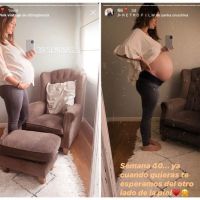 El paso a paso del crecimiento de Filipa en el viente de Paula Chaves