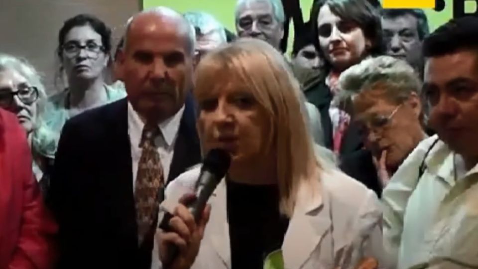 Susana Martinengo en un acto en San Martín.