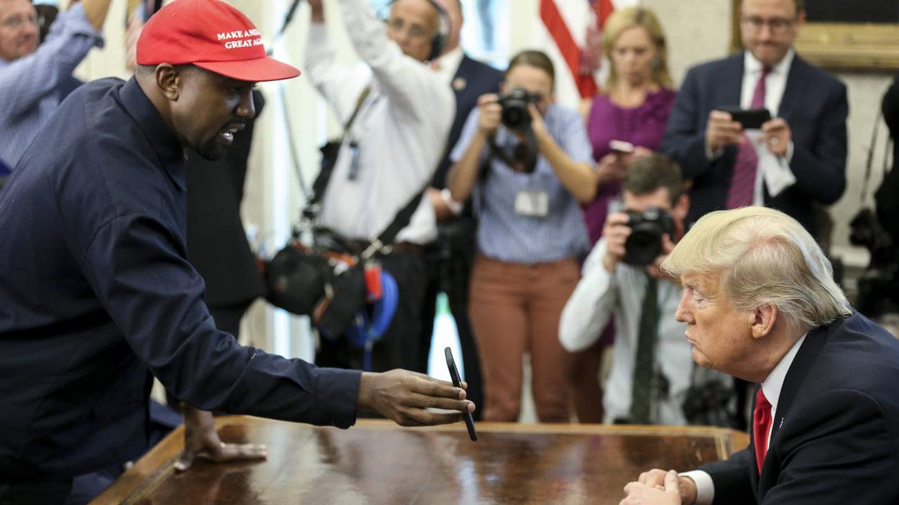  Trump con Kanye West