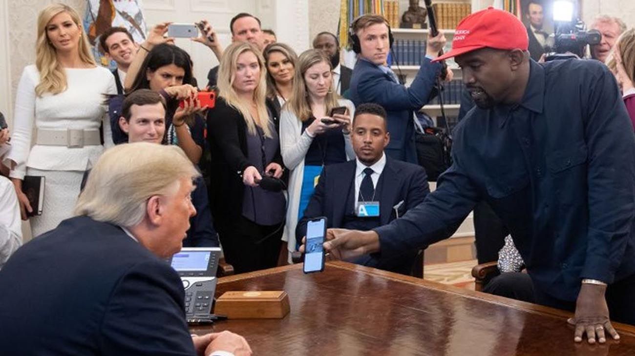  Trump con Kanye West