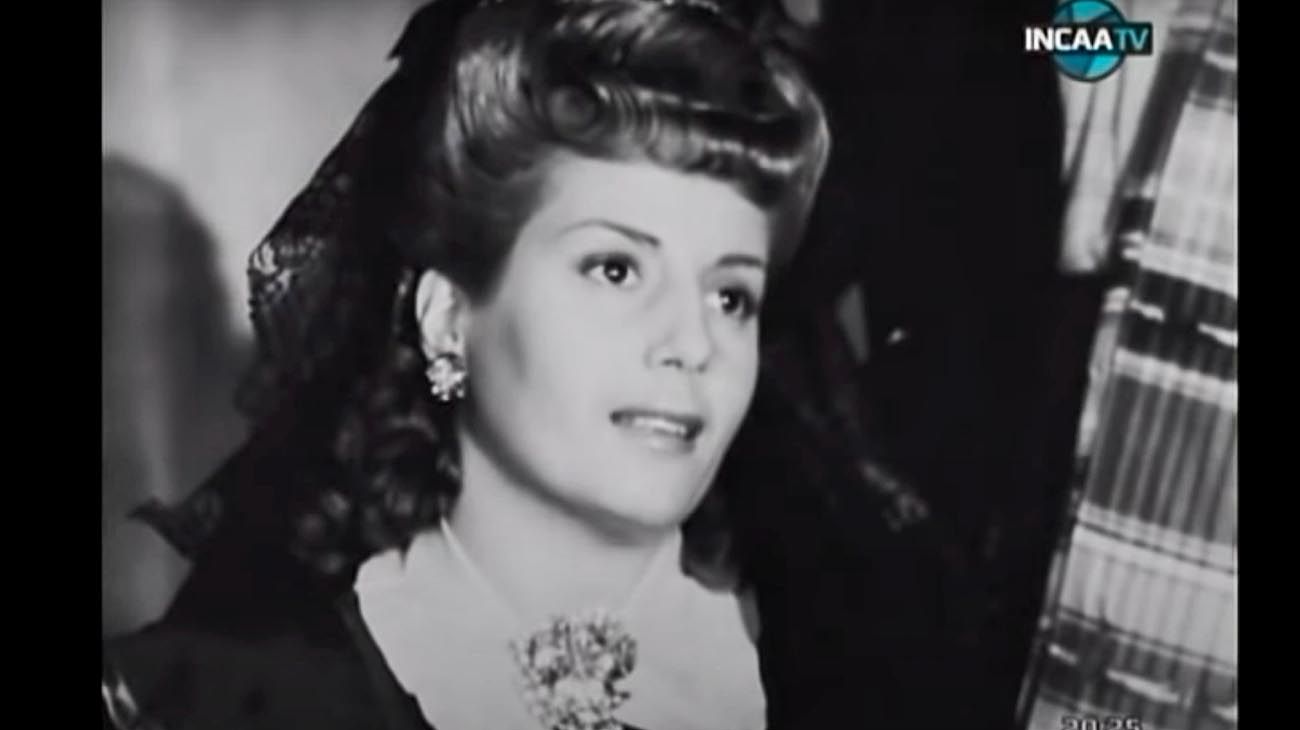 Eva Duarte, protagonista de "La pródiga" (1945).