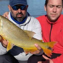 Pesca de dorados en el río Paraná, del lado de Santa Fe y de Entre Ríos.